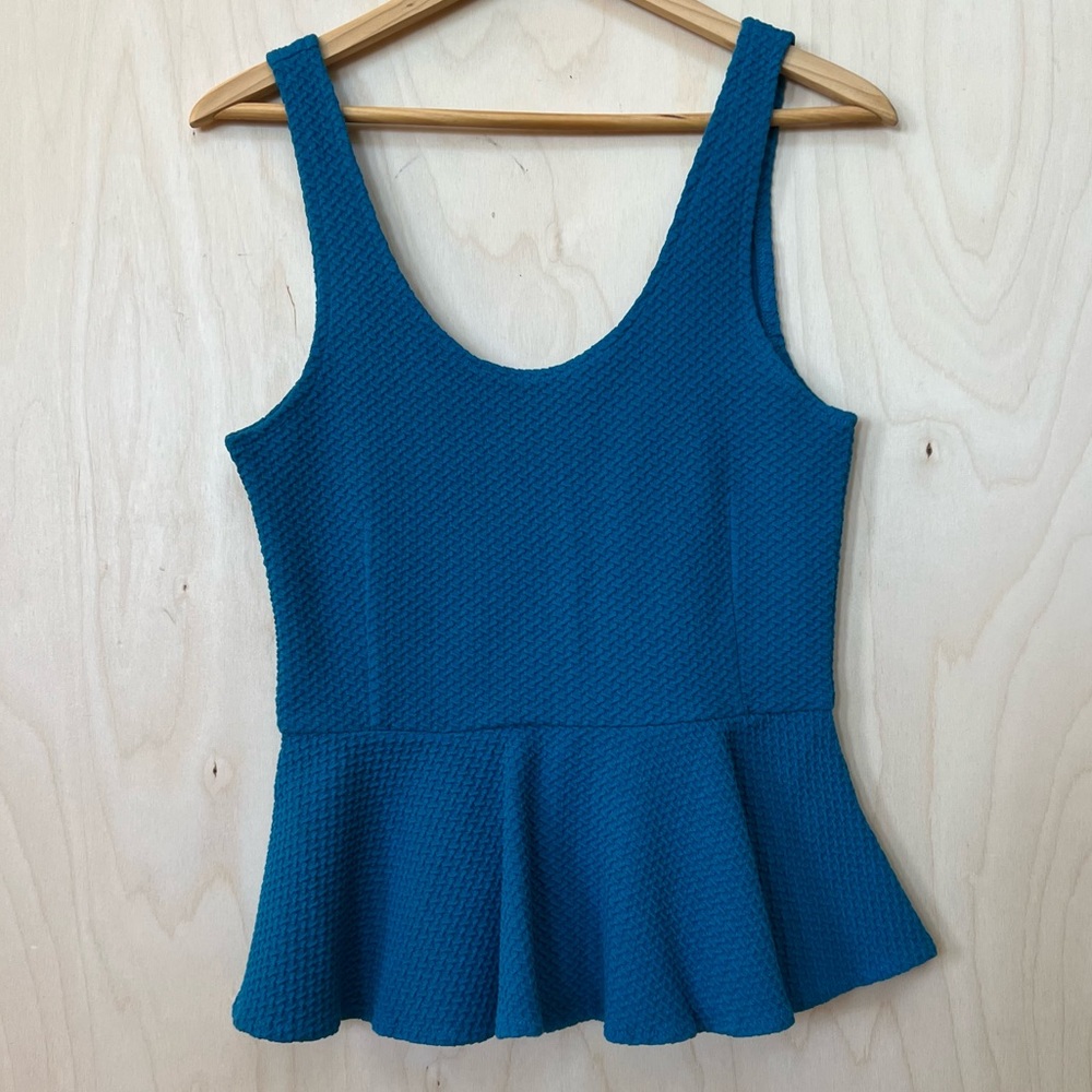 Anthropologie Ganni Peplum Tank Top